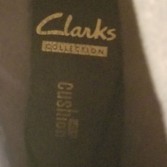 CLARKS COLLECTION 4" Heel Back Zip Ankle Booties Boots Brown Size 11M ~ 4374 - Picture 7 of 8